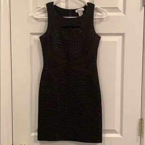 Black Dress with Chest Cutout